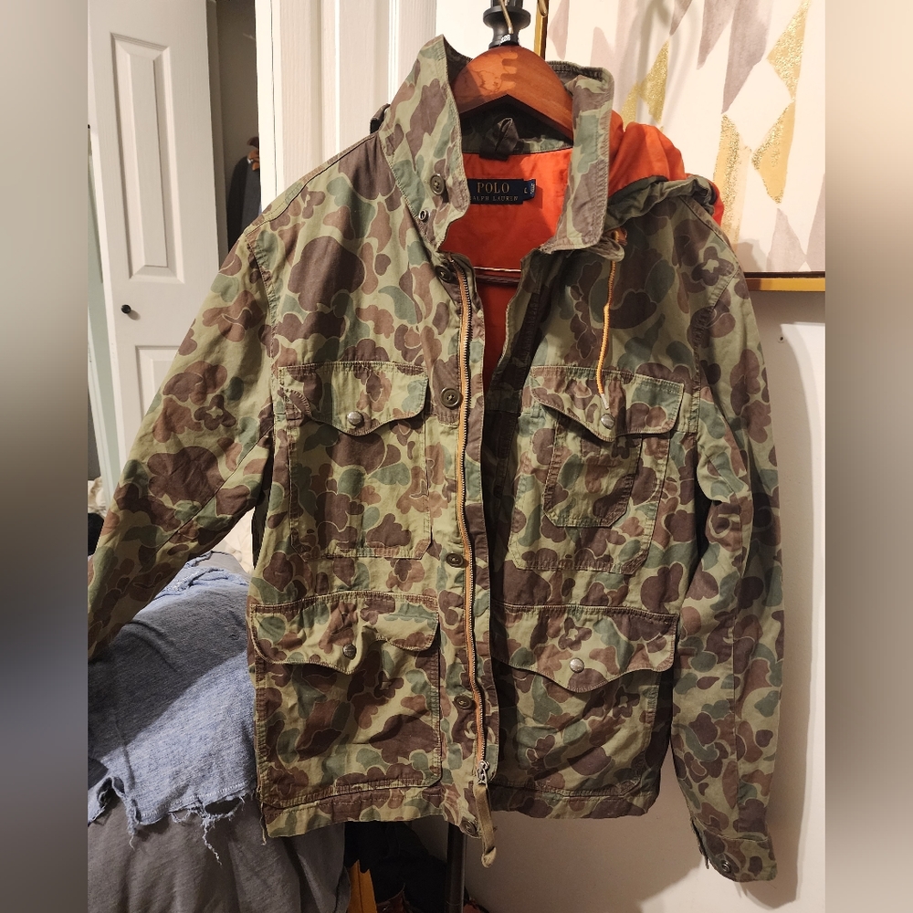 Camo rare polo L jacket coat